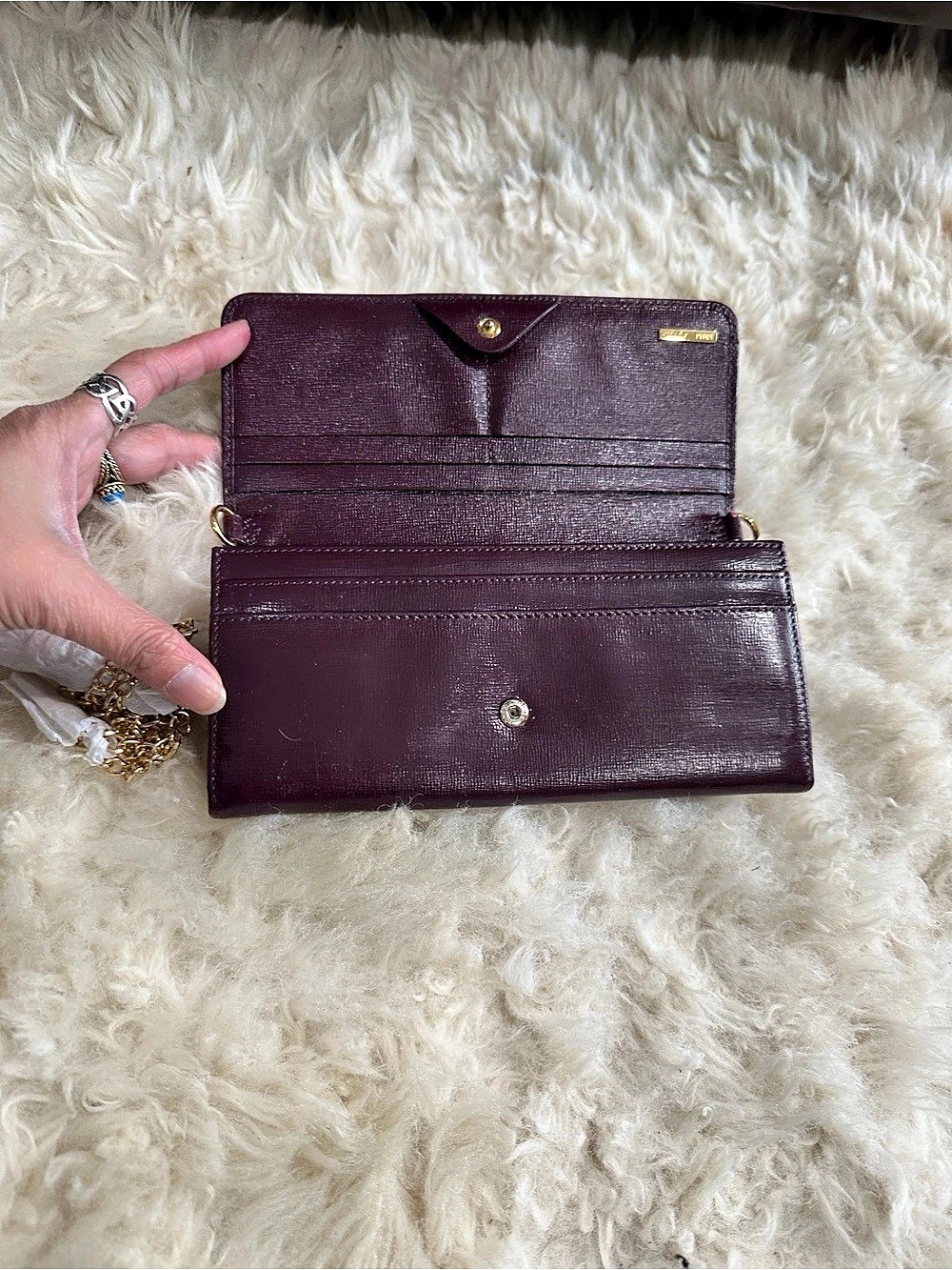 Fendi Wallet on Chain in Purple - Picture 2 of 7